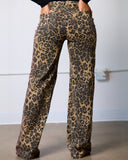 Animal Print Jeans