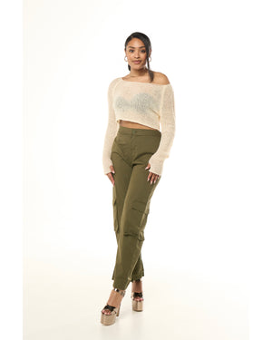 Knit Cropped Sweater